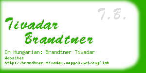 tivadar brandtner business card